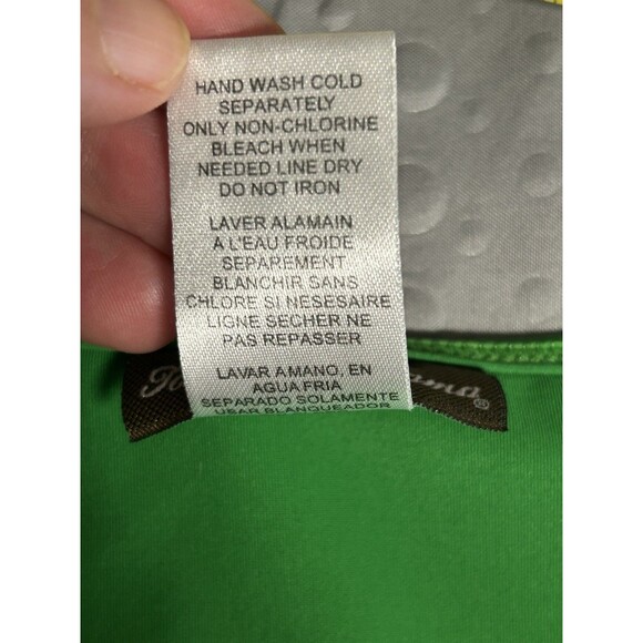 Vintage Tommy Bahama Sleeveless Green Dress Golf Tennis Pickleball Preppy School - Picture 7 of 7